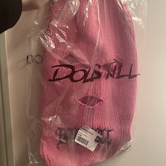 Dolls Kill Accessories - Authentic NWT Pink DK Logo Ski Mask winter face mask cosplay
